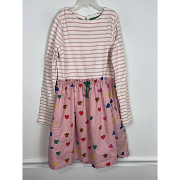 Mini Boden Other - Mini Boden Kids Hotchpotch Dress Boto Pink Hearts Valentine’s Day Party 11-12Y